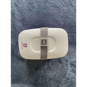 Lunch Box Microwave Purple‎ Food Storage Portable Bento Box W/Silverware